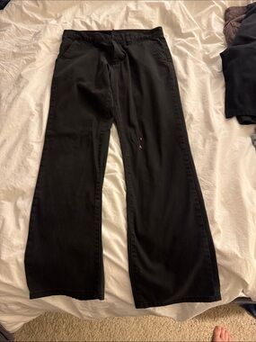 Active Ride Shop Men's Black Pants - Classic Straight Fit & stretch waist